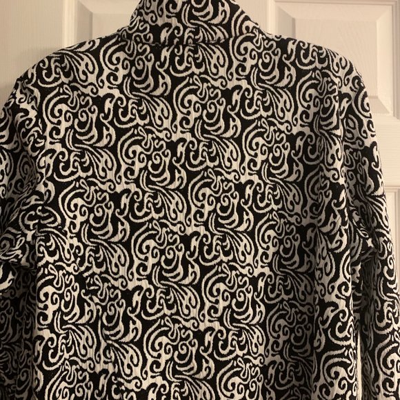 Rafael Sport Women's 1X Long Sleeve Full Zip Black & White Light Jacket - Picture 6 of 9